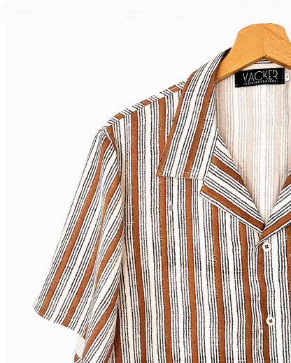 Camisa Manga Corta Rayas