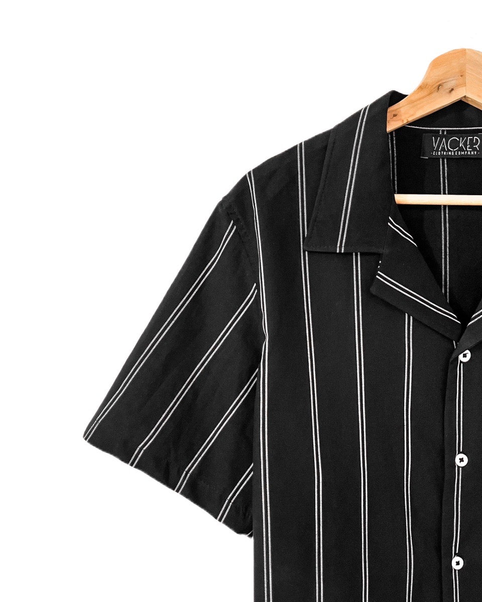 Camisa Rayas Negra
