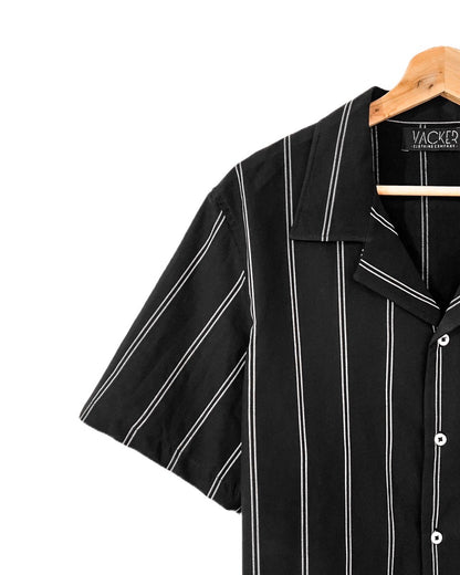 Camisa Rayas Negra