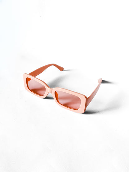 Gafas Rectangular Retro Rosa