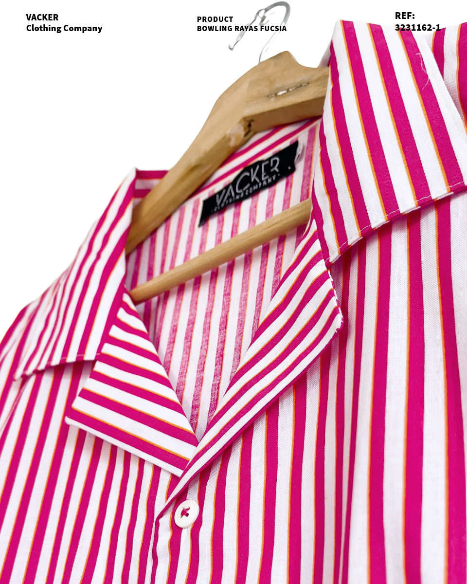 Camisa Rayas Manga Corta