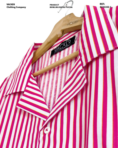 Camisa Rayas Manga Corta