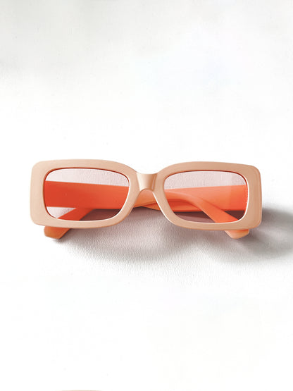 Gafas Rectangular Retro Rosa