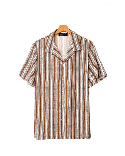 Camisa Manga Corta Rayas