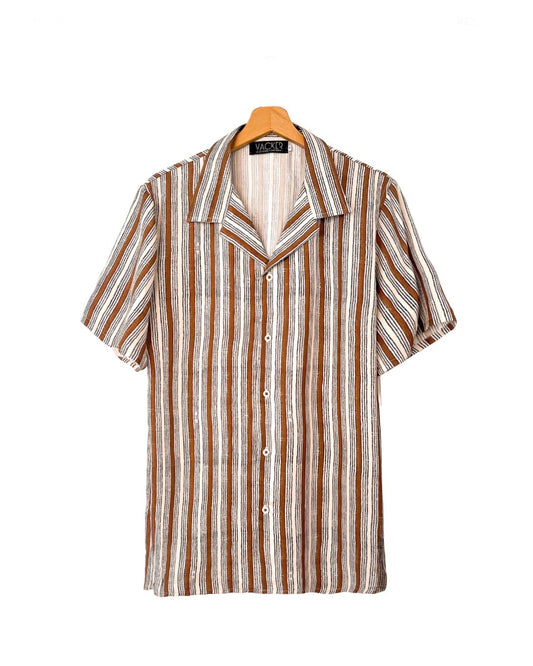 Camisa Manga Corta Rayas