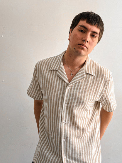 Camisa Rayas Lino Look