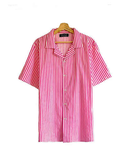 Camisa Rayas Manga Corta