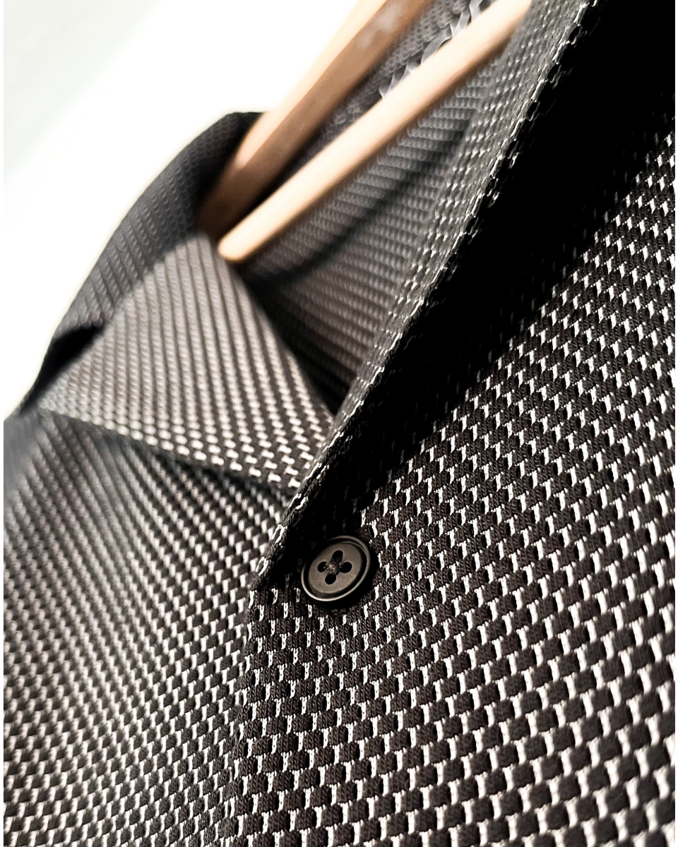 Camisa Textura Manga Corta