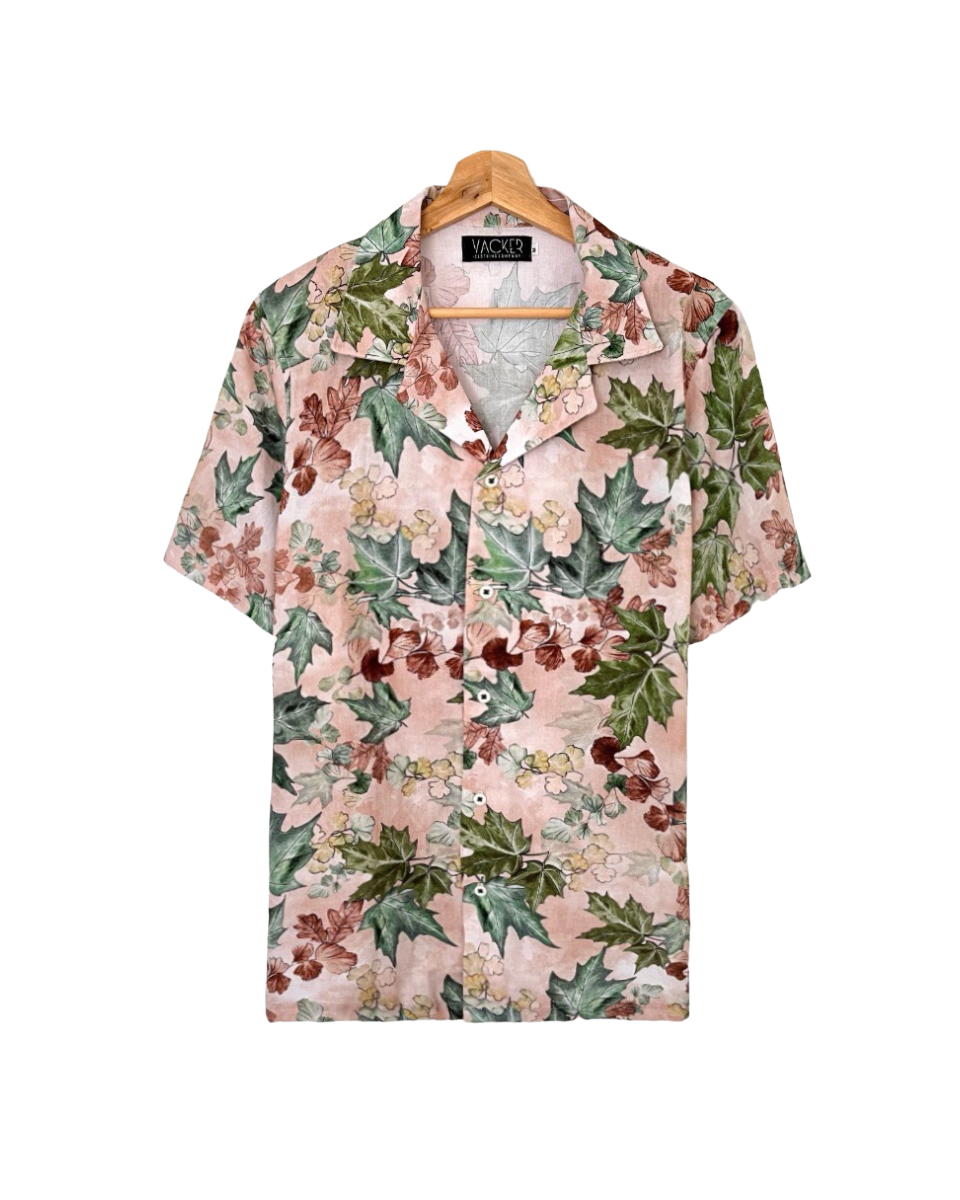 Camisa Estampada Hojas