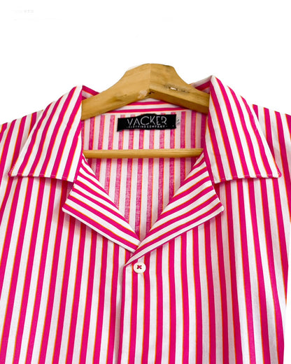 Camisa Rayas Manga Corta