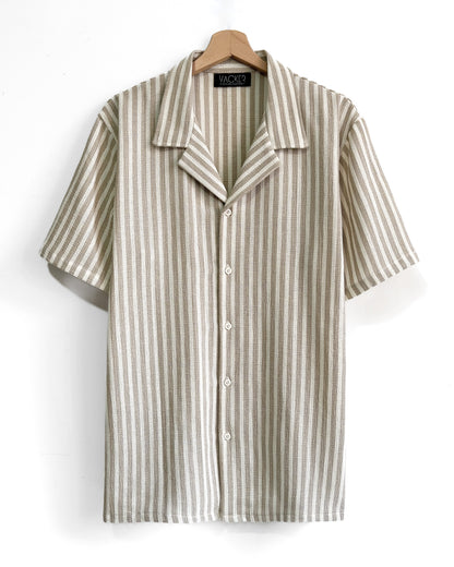 Camisa Rayas Lino Look