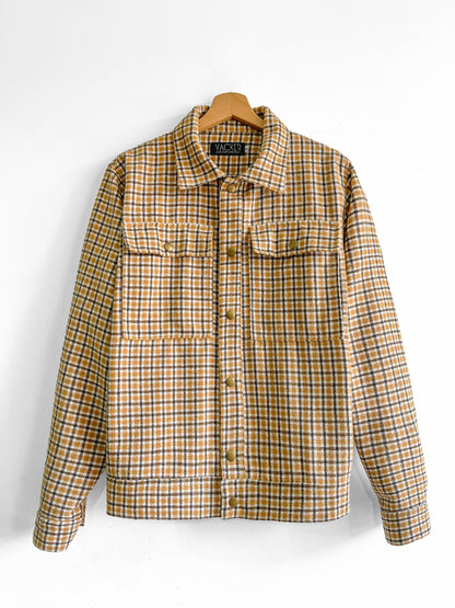 Chaqueta Cuadro Camel