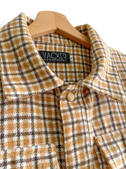 Chaqueta Cuadro Camel