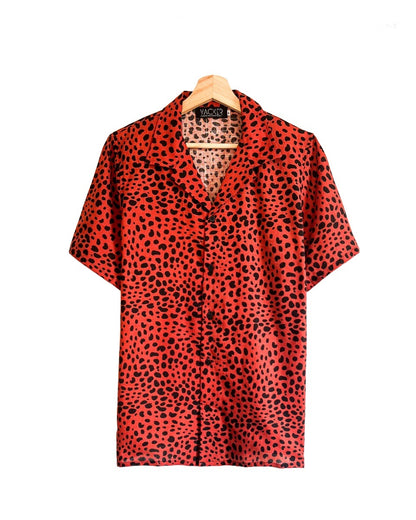 Camisa Estampada Lino