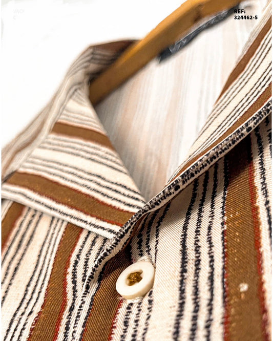 Camisa Manga Corta Rayas