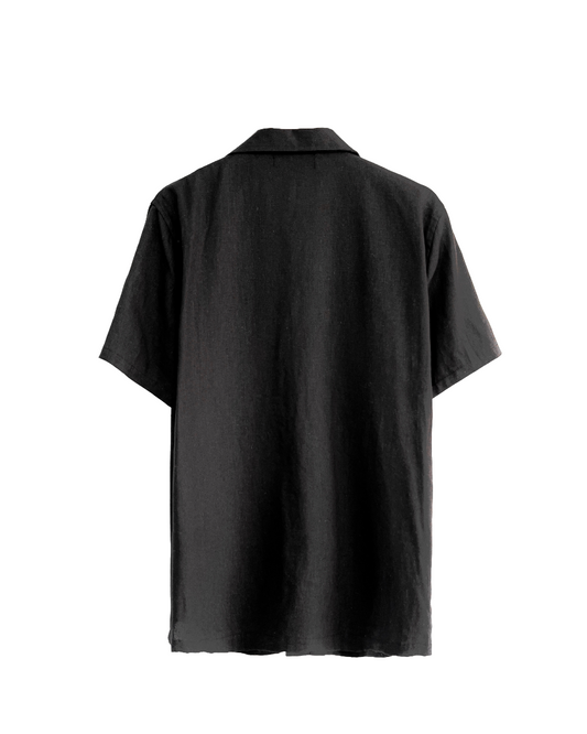 Camisa Lino Negra