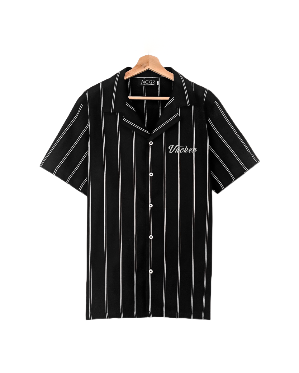 Camisa Rayas Negra