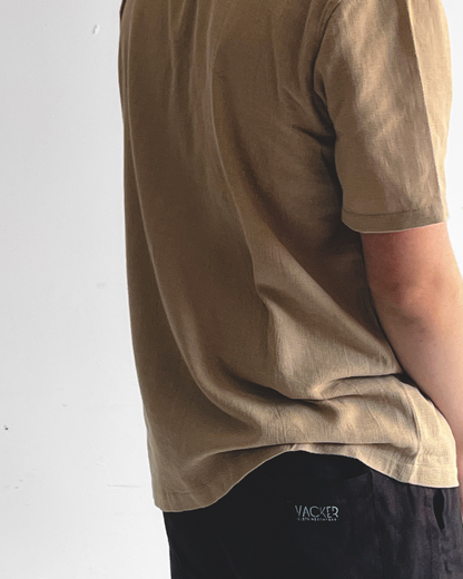 Camisa Lino Manga Corta