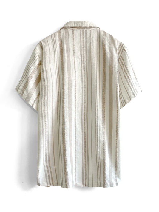 Camisa Rayas Manga Corta