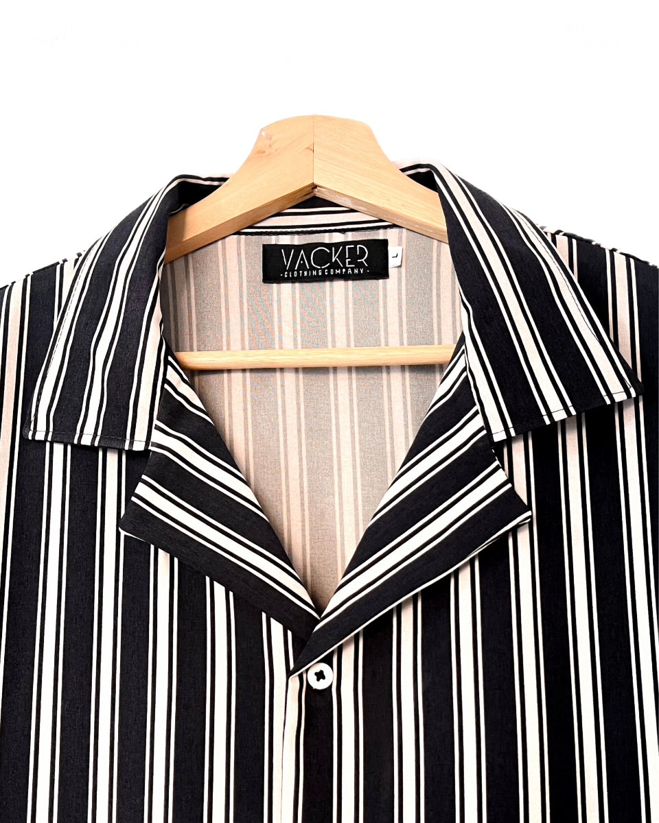 Camisa Rayas Manga Corta