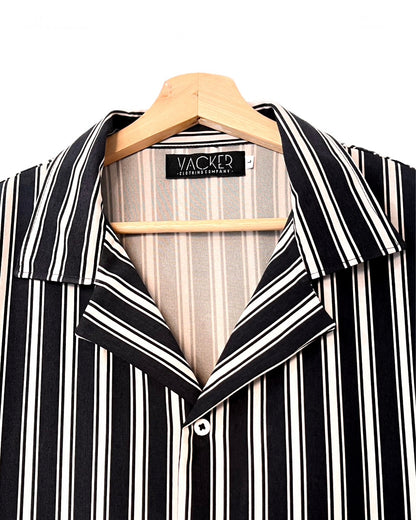 Camisa Rayas Manga Corta