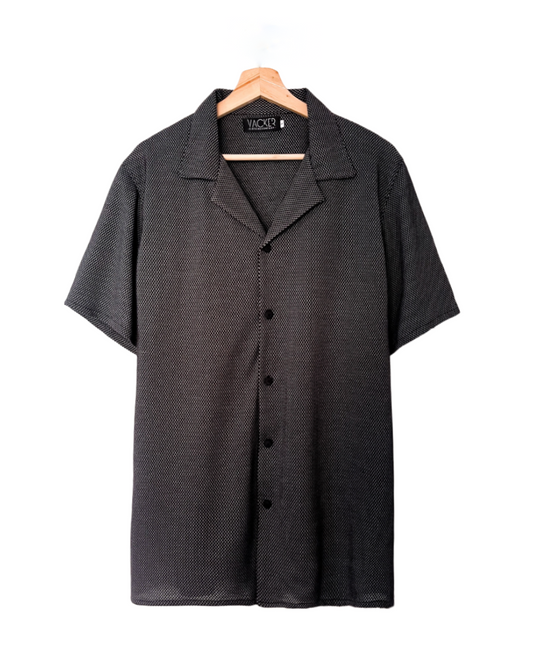 Camisa Textura Manga Corta