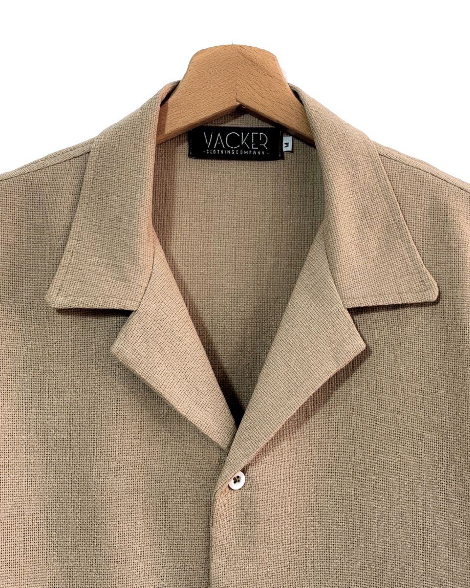 Camisa Lino Manga Corta