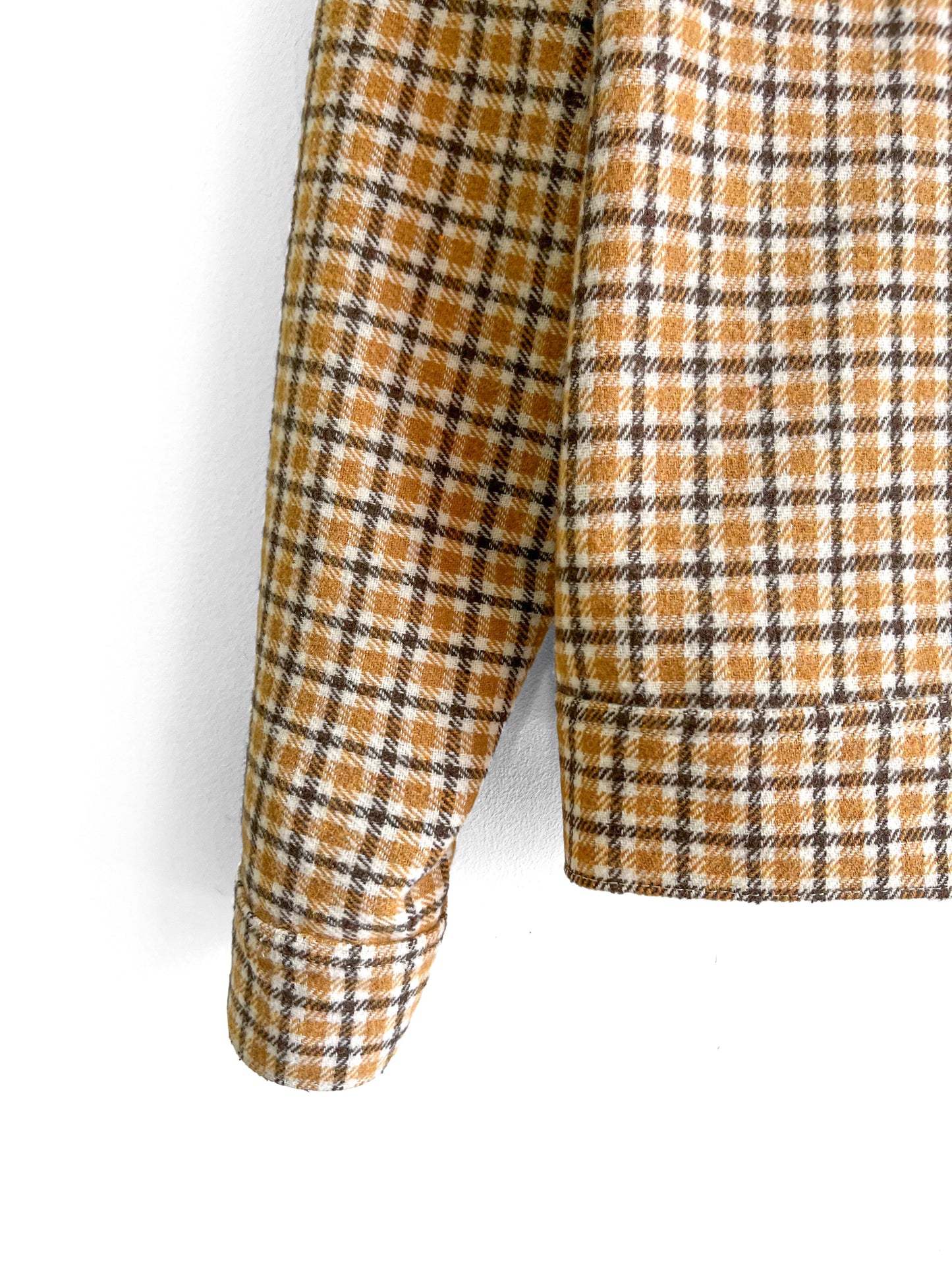 Chaqueta Cuadro Camel