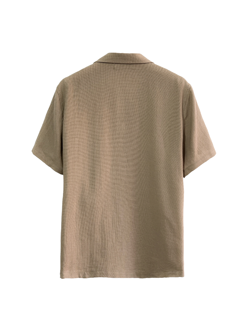 Camisa Lino Manga Corta