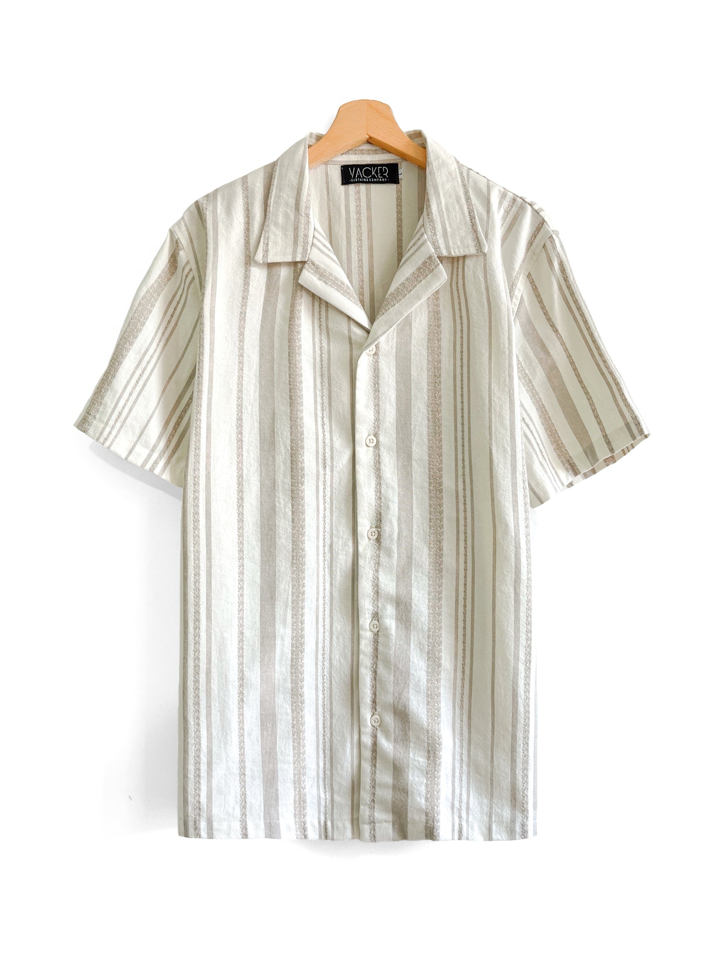 Camisa Rayas Manga Corta